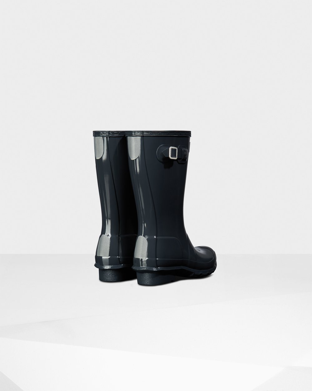 Kids Rain Boots - Hunter Original Big Gloss (05OLAMIQC) - Grey